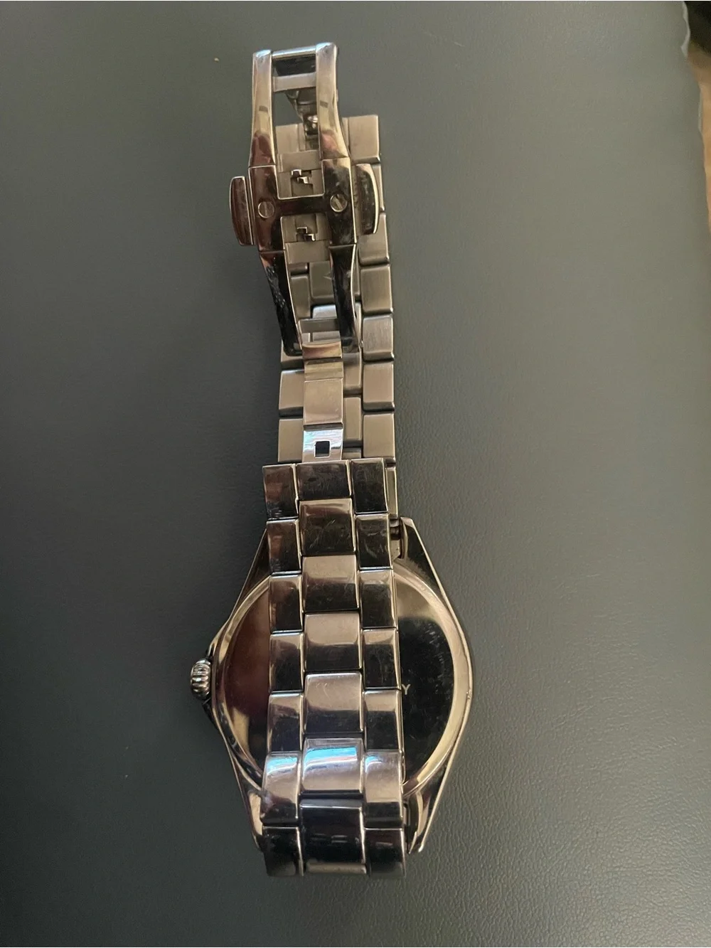 kate spade Silver Stainless Steel Watch with Pink Accents